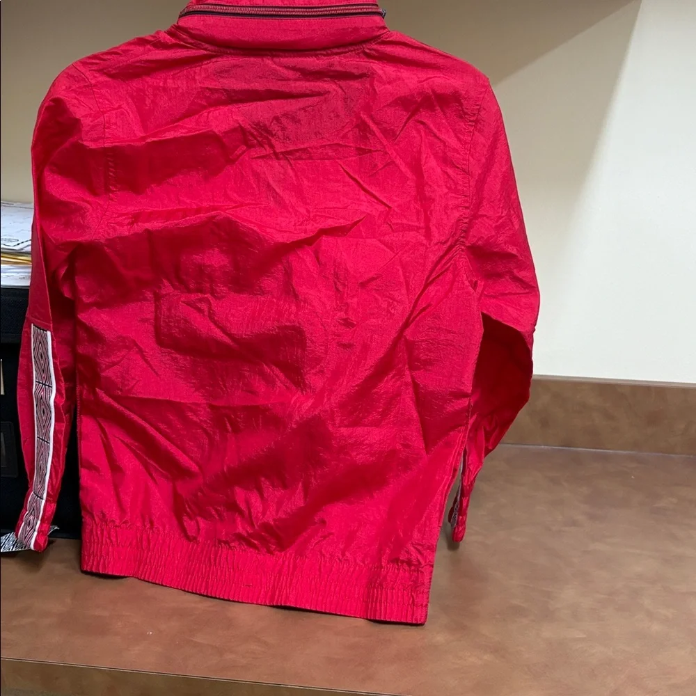 NWT Umbro Kids Red Nylon 1/4 Zip Jacket‎ Size Small-8